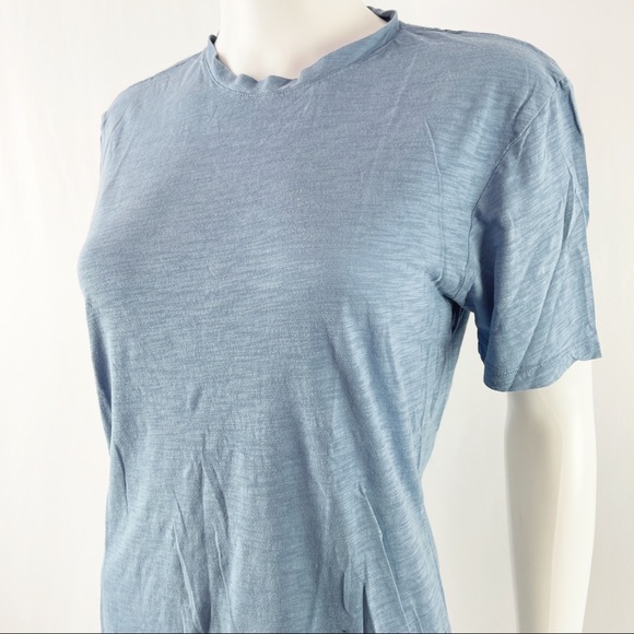 Everlane Size S Blue Short Sleeve Cotton T-Shirt - Picture 3 of 7